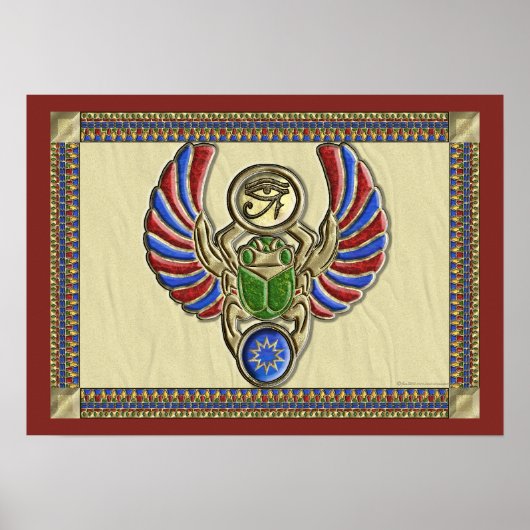 Oog van het Poster van Horus Scarab (Voorkant)