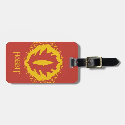 Oog van het sauron-pictogram bagagelabel (Voorkant horizontaal)