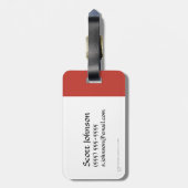 Oog van het sauron-pictogram bagagelabel (Achterkant verticaal)