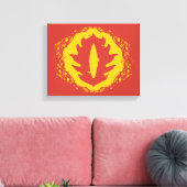 Oog van het sauron-pictogram canvas afdruk (Insitu (Woonkamer))