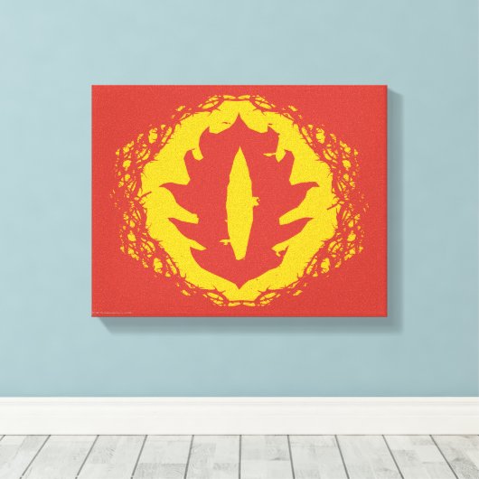 Oog van het sauron-pictogram canvas afdruk (Insitu (Houten vloer))