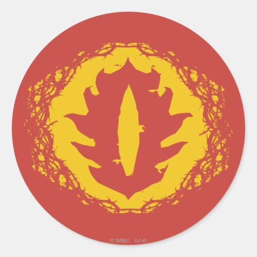 Oog van het sauron-pictogram ronde sticker (Voorkant)