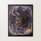 Oog van het Storm Dragon Jigzaag Puzzle Legpuzzel (Verticaal)