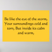 Oog van het storm poster (Voorkant)
