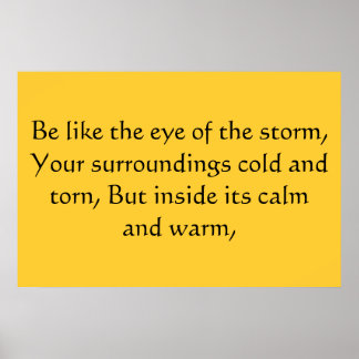 Oog van het storm poster