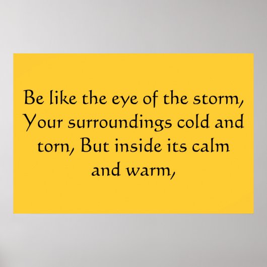 Oog van het storm poster (Voorkant)