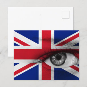 Oog van het Verenigd Koninkrijk Briefkaart