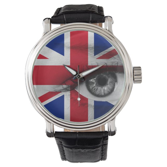 Oog van het Verenigd Koninkrijk Horloge (Voorkant)