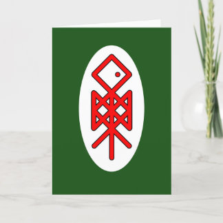 Oog van het Wenskaart Odin Viking Bindrune Bedankkaart