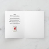 Oog van het Wenskaart Odin Viking Bindrune Bedankkaart (Binnen)
