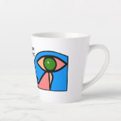 "Oog van Horus Bescherm mij" Latte Mok (Rechts)