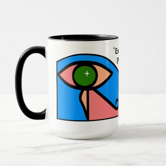 "Oog van Horus Bescherm mij" Mok (Links)