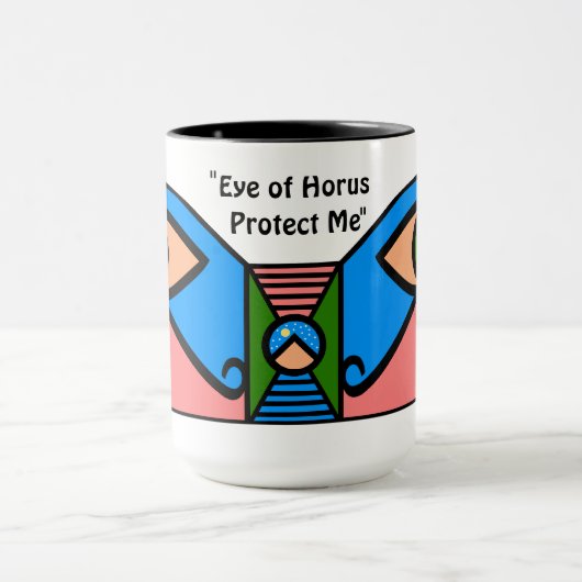 "Oog van Horus Bescherm mij" Mok (Midden)