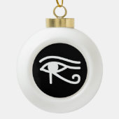 Oog van Horus Egyptian Keramische Bal Ornament (Voorkant)