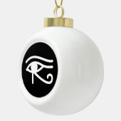 Oog van Horus Egyptian Keramische Bal Ornament (Rechts)