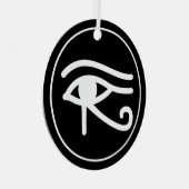 Oog van Horus Egyptisch symbool Metalen Ornament (Voorkant Rechts)