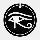 Oog van Horus Egyptisch symbool Metalen Ornament (Achterkant)