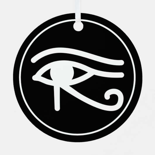 Oog van Horus Egyptisch symbool Metalen Ornament (Achterkant)