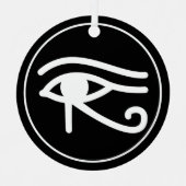 Oog van Horus Egyptisch symbool Metalen Ornament (Voorkant)