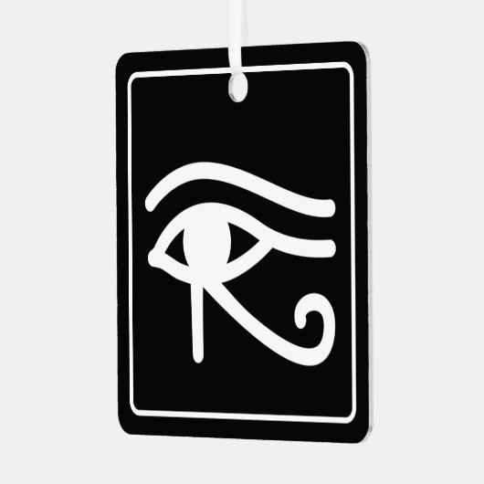 Oog van Horus Egyptisch symbool Metalen Ornament (Voorkant links)