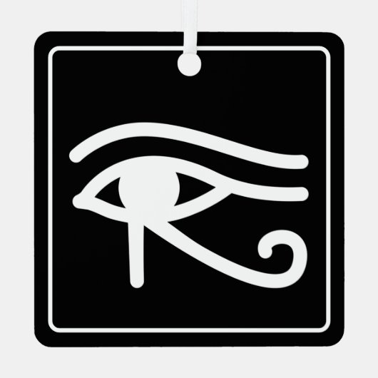 Oog van Horus Egyptisch symbool Metalen Ornament (Achterkant)