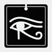 Oog van Horus Egyptisch symbool Metalen Ornament (Voorkant)