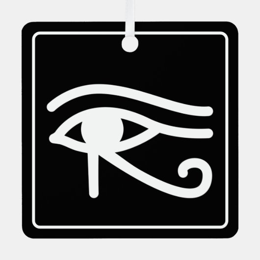 Oog van Horus Egyptisch symbool Metalen Ornament (Voorkant)
