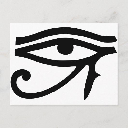 Oog van Horus Egyptische god cadeau idee Briefkaart (Voorkant)