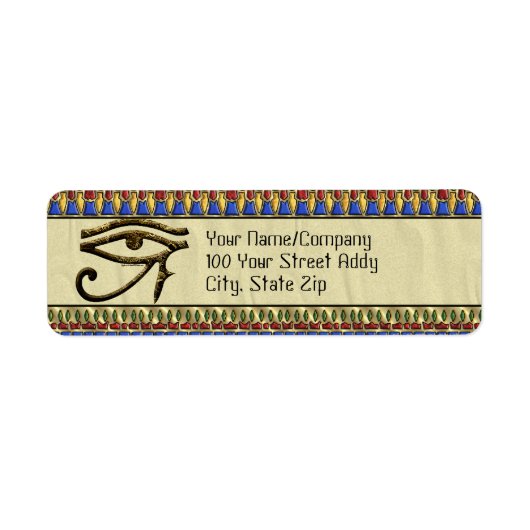 Oog van Horus Etiket (Voorkant)
