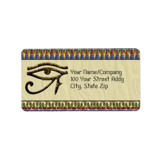 Oog van Horus Etiket (Voorkant)