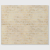 Oog van Horus Gold Egyptian Hieroglyphic Pharaoh Cadeaupapier (Vlak)