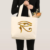 Oog van Horus - GOUD Grote Tote Bag (Voorkant (product))