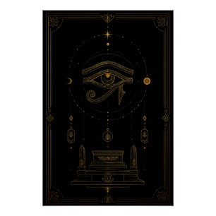 Oog van Horus Hemels Altaar Poster