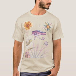 Oog van Horus Hemelse Vintage T-shirt