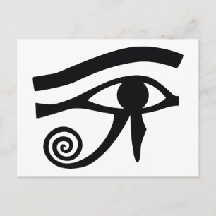 Oog van Horus Hieroglyphic Briefkaart