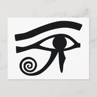 Oog van Horus Hieroglyphic Briefkaart