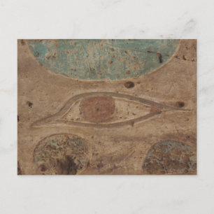 Oog van Horus Hieroglyphic in Karnak Temple, Luxor Briefkaart