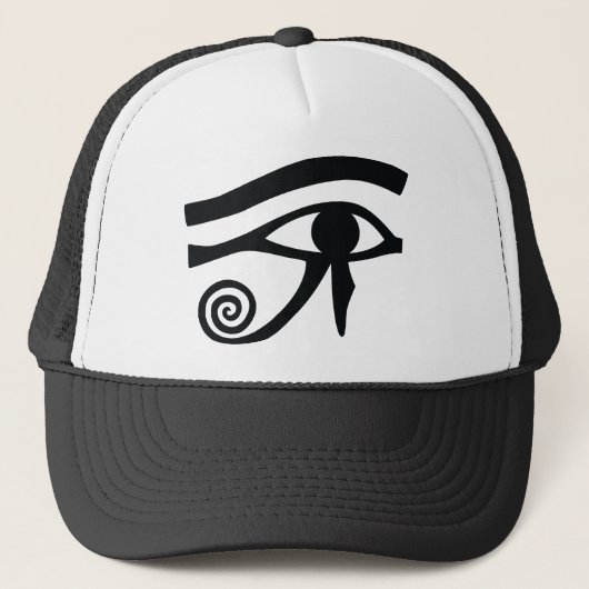 Oog van Horus Hieroglyphic Trucker Pet (Voorkant)