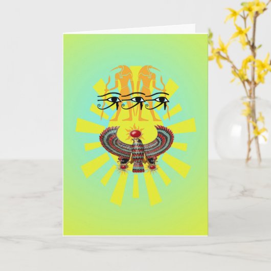 Oog van Horus Kaart (Gele Bloem)