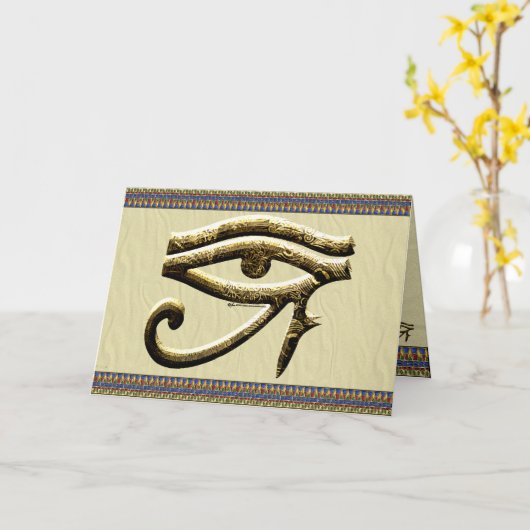 Oog van Horus Kaart (Gele Bloem)