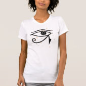 Oog van Horus/Leo symbool wit T-shirt (Voorkant)