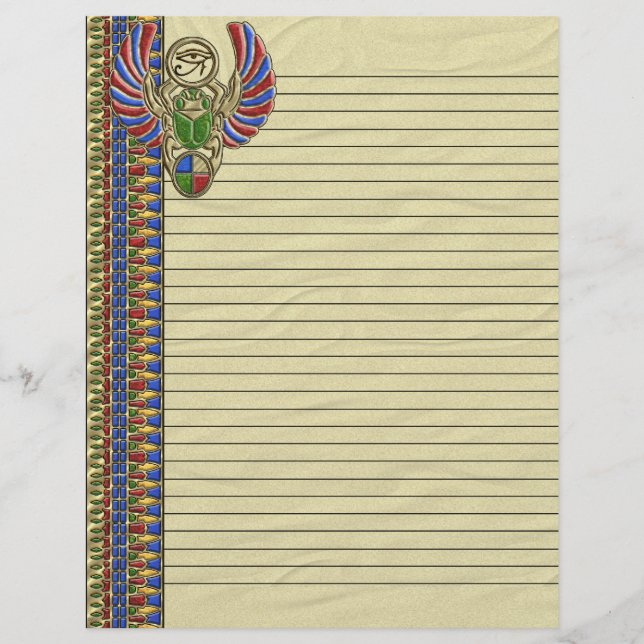 Oog van Horus Lined Letterhead (Voorkant)