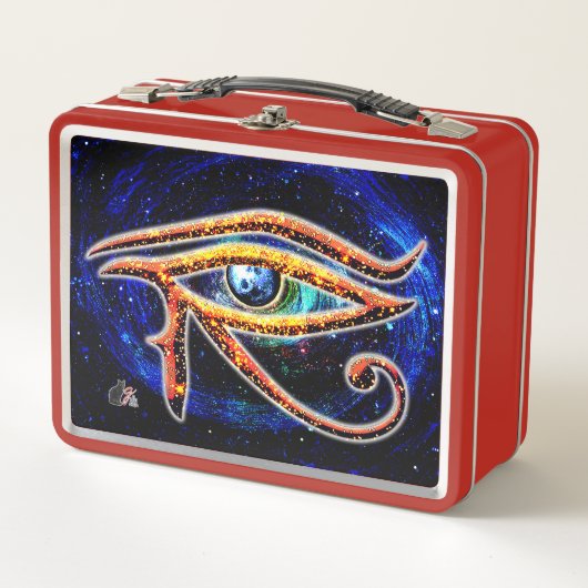 Oog van Horus Metalen Lunchbox (Voorkant)