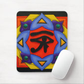 Oog van Horus Mousepad Muismat (Met muis)