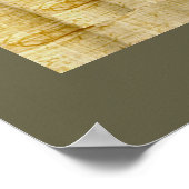 Oog van Horus op Papyrus-effect Egyptische kunst Poster (Hoek)