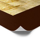 Oog van Horus op Papyrus-effect Egyptische kunst Poster (Hoek)