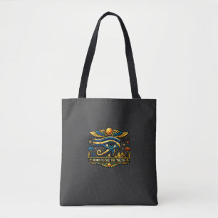 Oog van Horus Oude Egypte Boodschappentas Tote Bag