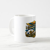 Oog van Horus Oude Egypte Koffiemok (Voorkant links)