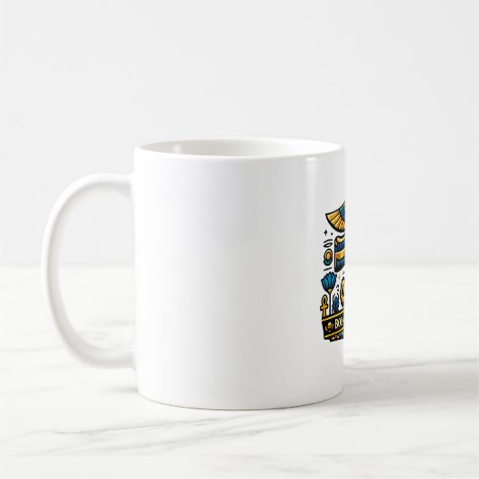 Oog van Horus Oude Egypte Koffiemok (Links)