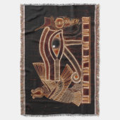 Oog van Horus, oude Egyptische Wadjet Art Deken (Voorkant Verticaal)